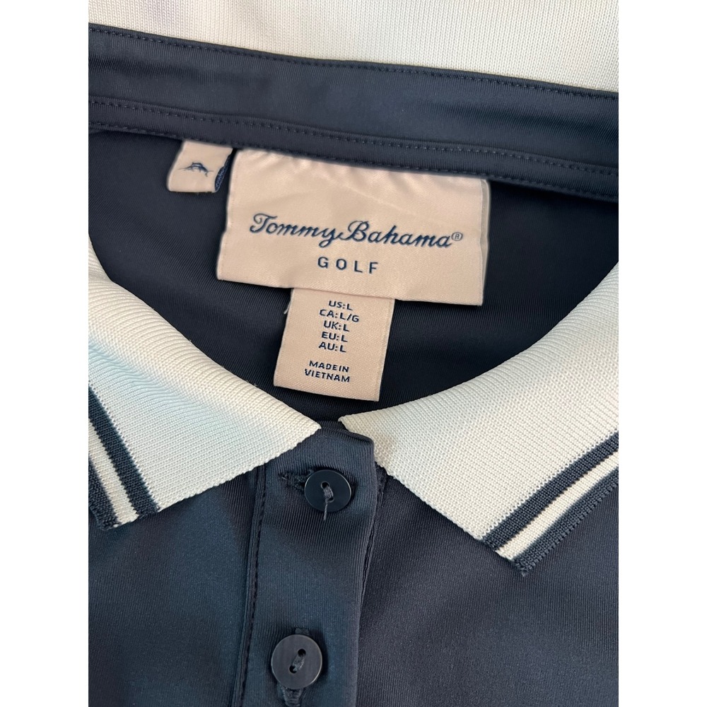 Tommy Bahama Golf Dress Womens Large Navy Blue Sleeveless Polo Shift Stretch L - Picture 5 of 8